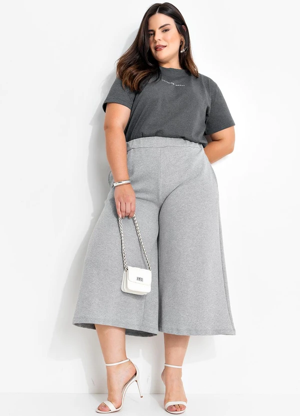 Marguerite - Blusa Cinza Escuro em Malha 1