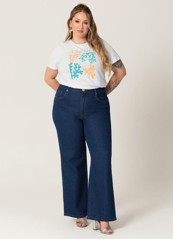 Habana - Blusa Feminina Plus Size Cherrié Branco 2