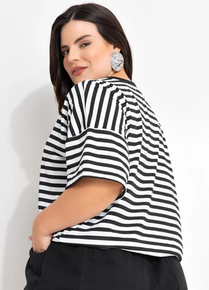 Marguerite - Blusa Listrada em Meia Malha Listrada - MARGUERITE
