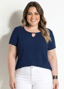 Blusa Marinho Plus Size Marguerite