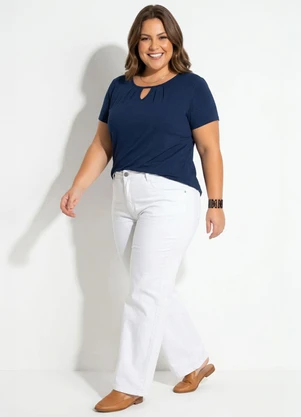 Blusa (Marinho) Plus Size Marguerite - MARGUERITE