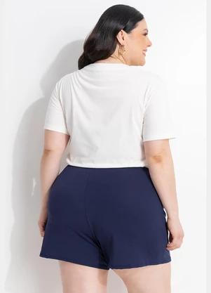 Marguerite - Blusa Off White em Algodão Penteado - MARGUERITE
