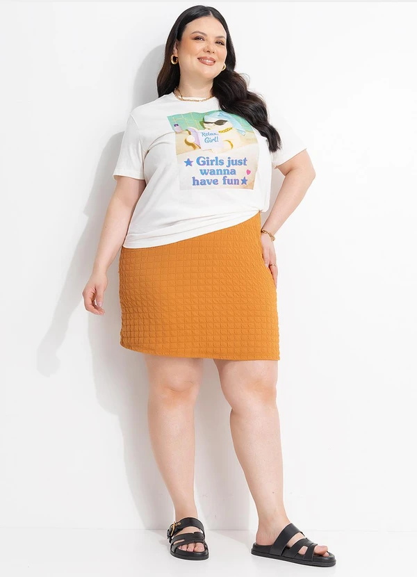 Marguerite - Blusa Off White em Algodão Penteado 6