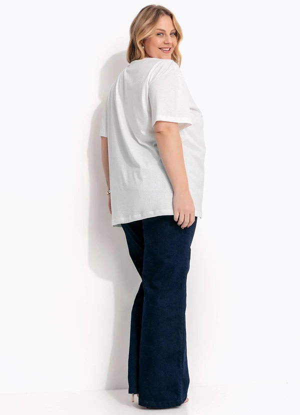 Marguerite - Blusa Off White em Malha de Algodão 5