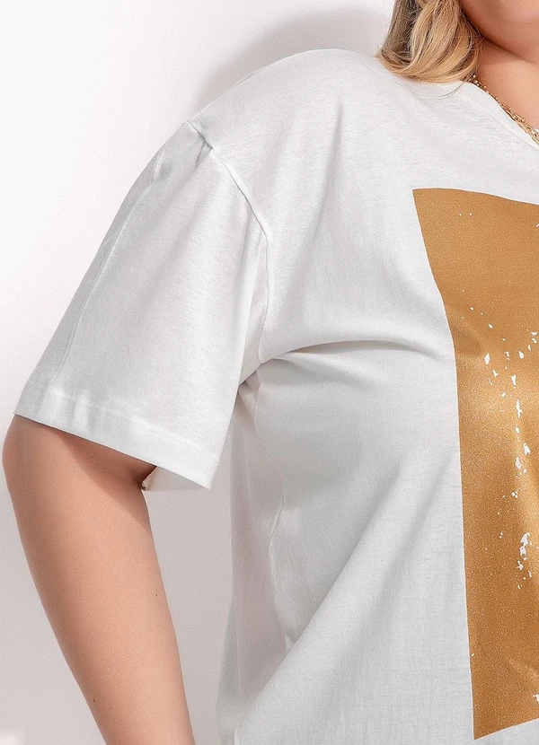 Marguerite - Blusa Off White em Malha de Algodão 7