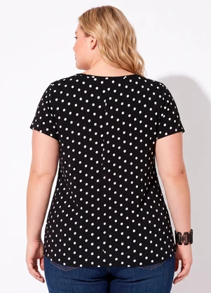 Blusa  (Póa Preta) Plus Size Marguerite - MARGUERITE