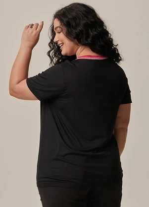 Malwee - Camiseta Be Your Own Kind Of Beauty Plus Preto - MALWEE