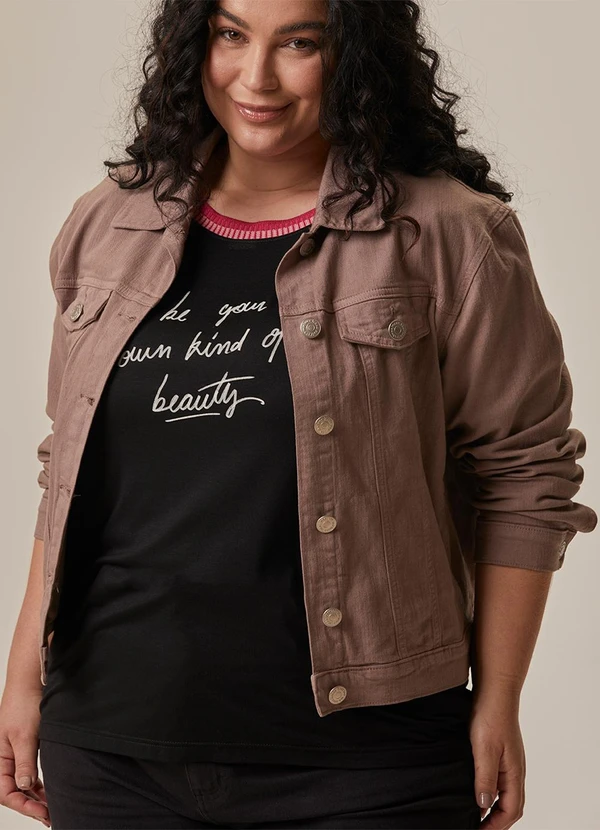 Malwee - Camiseta Be Your Own Kind Of Beauty Plus Preto