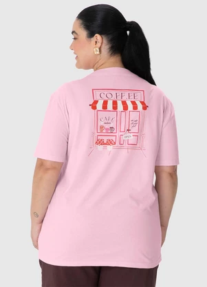 Malwee - Camiseta Coffee Plus Rosa Claro - MALWEE