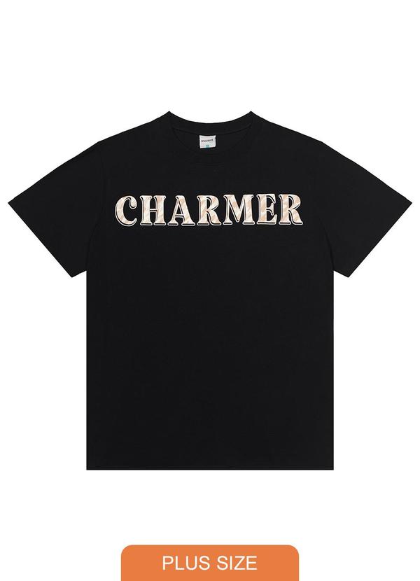 Malwee - Camiseta Preto Charmer em Malha