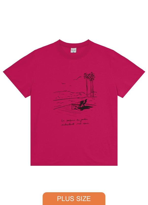 Malwee - Camiseta Rosa Escuro Les Parfums