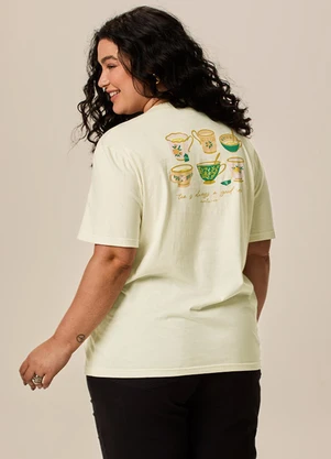 Malwee - Camiseta Tea Is Always a Good Idea Off White - MALWEE