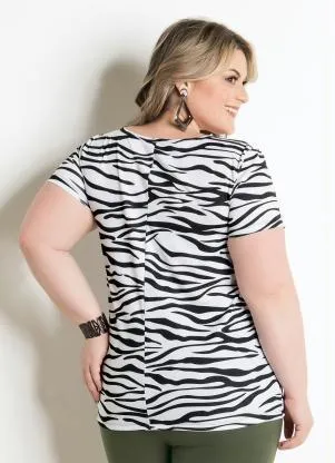 Blusa (Animal Print) Plus Size Marguerite - MARGUERITE
