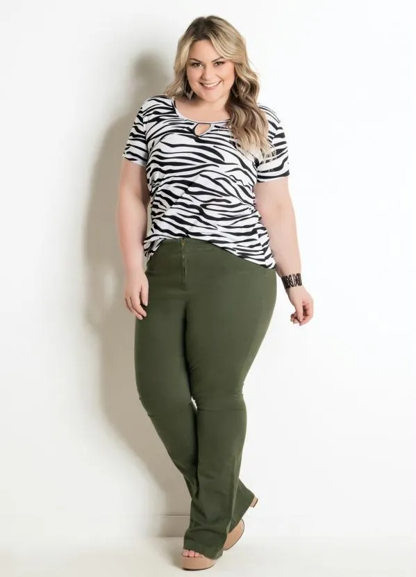 Marguerite - Blusa Animal Print Plus Size Marguerite 3