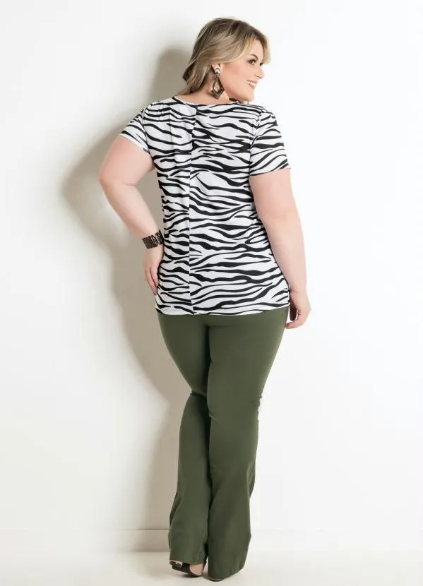 Marguerite - Blusa Animal Print Plus Size Marguerite 4