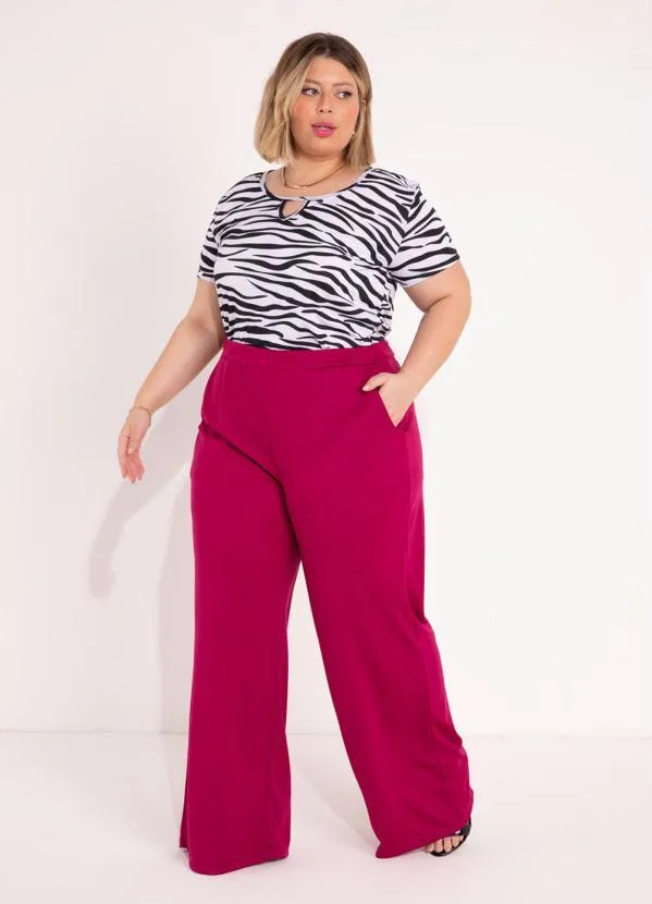 Marguerite - Blusa Animal Print Plus Size Marguerite 5