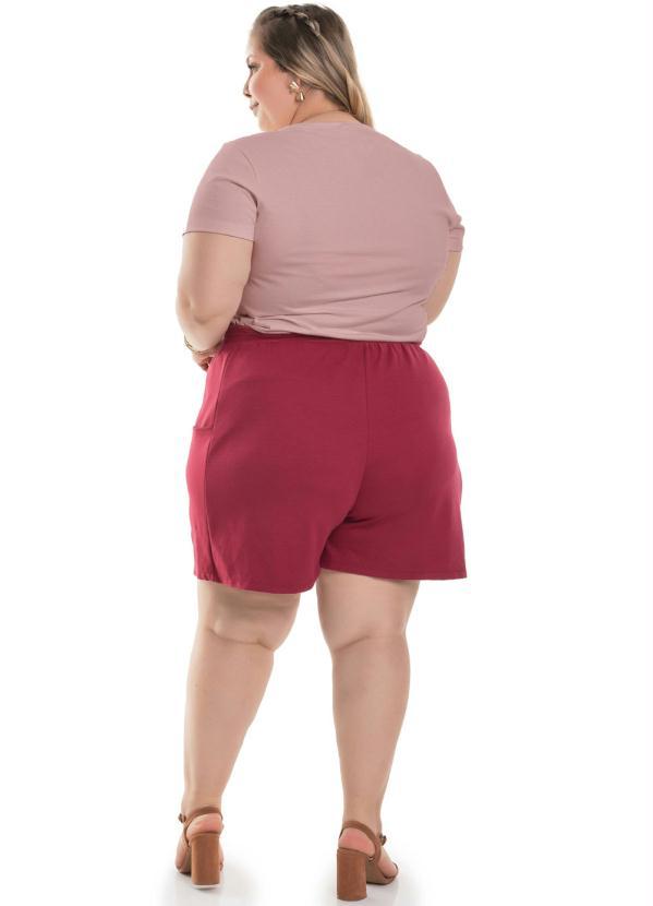 Miss Masy Plus - T-Shirt Feminina Plus Size Basica Rose 4