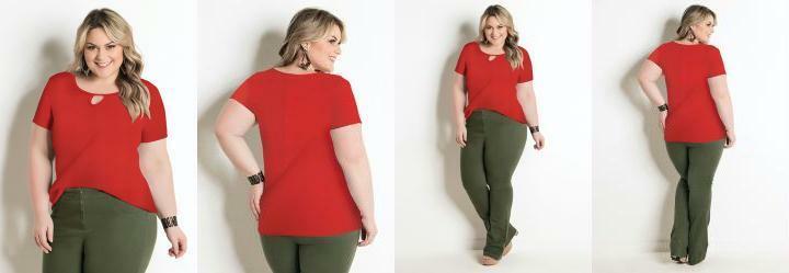 Blusa Laranja Plus Size Marguerite