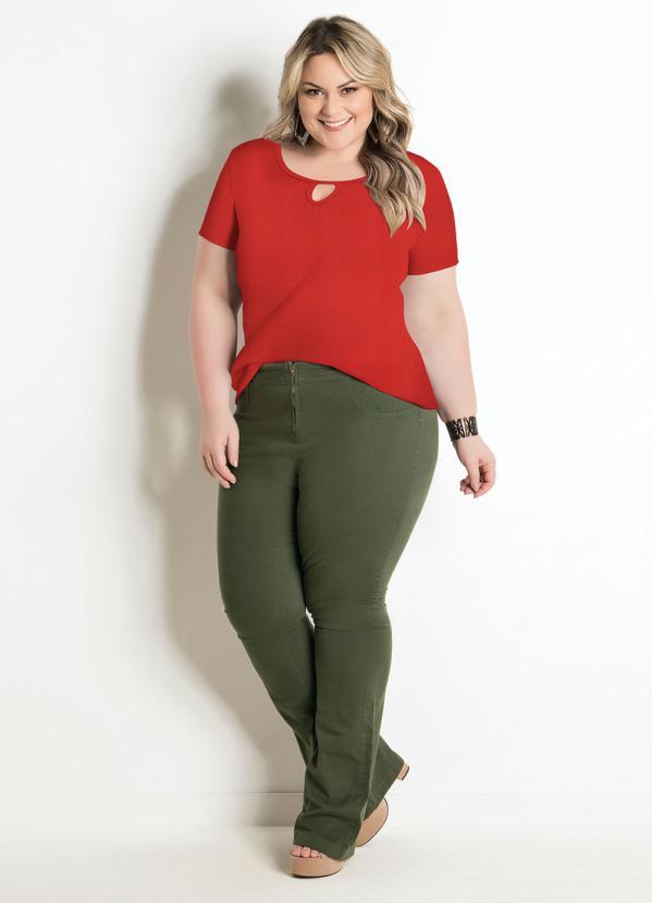 Marguerite - Blusa Laranja Plus Size Marguerite 3