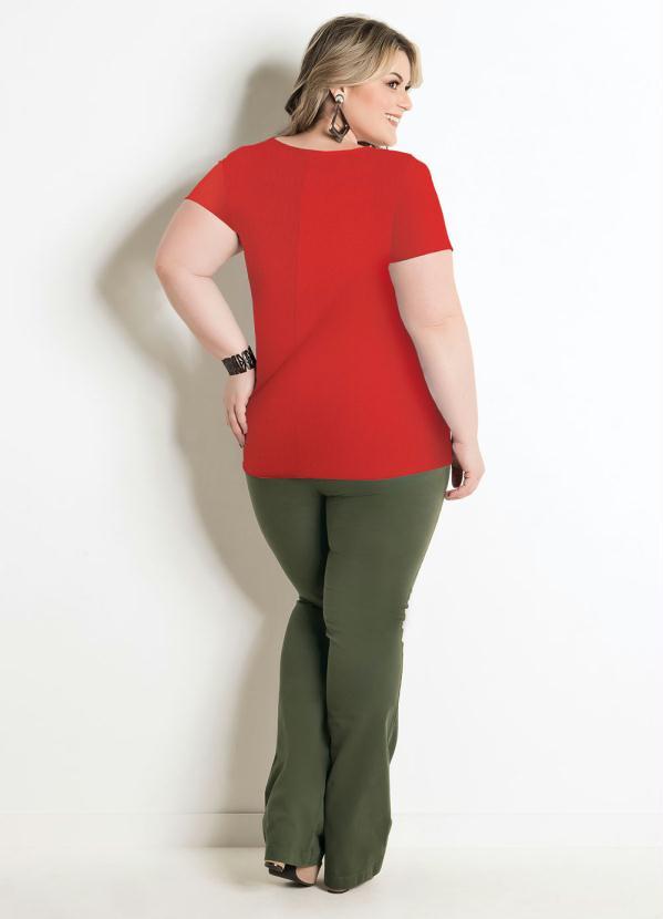 Marguerite - Blusa Laranja Plus Size Marguerite 4