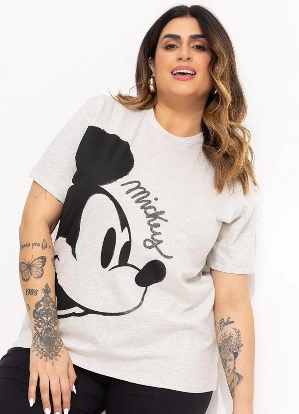 Disney - T-Shirt Mescla Banana em Malha de Algodão Pentea