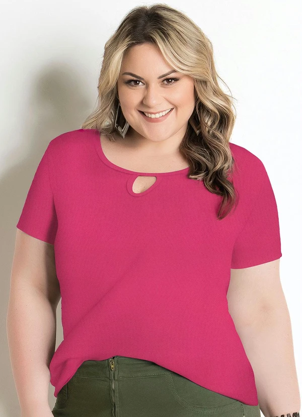 Marguerite - Blusa Pink Plus Size Marguerite