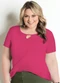 Marguerite - Blusa Onça Plus Size Marguerite - variação: Pink