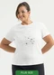 Cativa - T-Shirt Plus Size em Algodão Branco  - variação: Branco