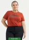 Cativa - T-Shirt  Plus Size em Algodão Preto - variação: Vermelho Escuro