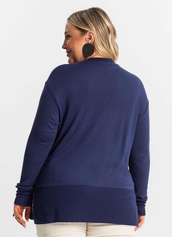 Secret Glam - Blusão Feminino Plus Size Azul 2