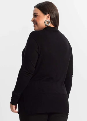 Secret Glam - Blusão Feminino Plus Size Preto - SECRET GLAM