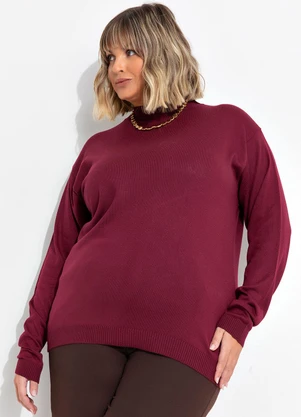 Marguerite - Casaco Bordô em Tricô - MARGUERITE