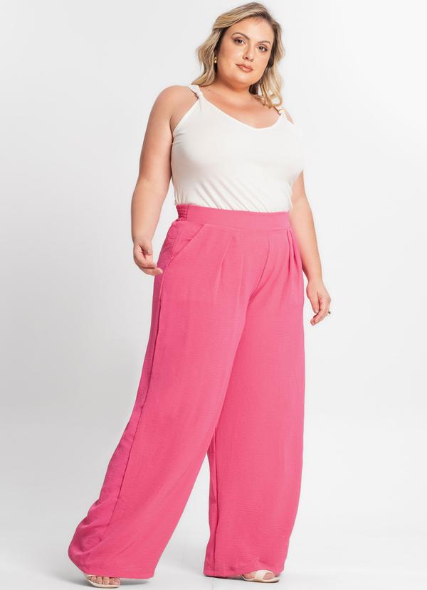 Secret Glam - Calça Crepe Feminina Rosa 5