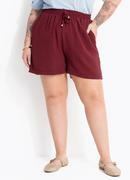 Shorts (bord�) em tecido leve