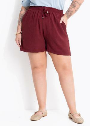 Shorts (Bord�) em Tecido Leve