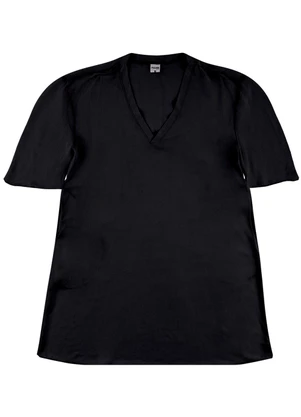 Malwee - Vestido Amplo em Viscolinho PlusPreto - MALWEE