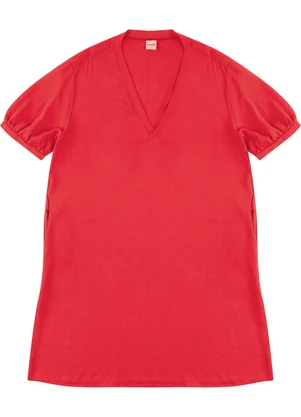 Malwee - Vestido Amplo em Viscolinho PlusVermelho - MALWEE