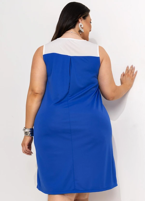 Marguerite - Vestido Azul Bic em Malha 7