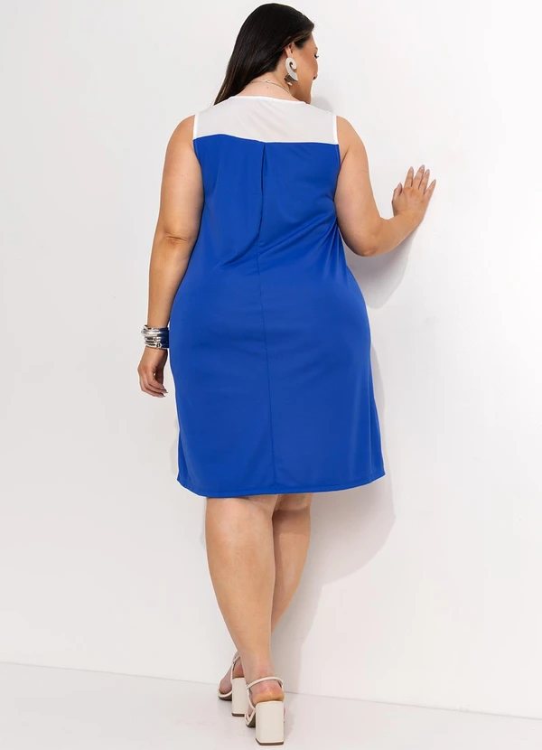 Marguerite - Vestido Azul Bic em Malha 5