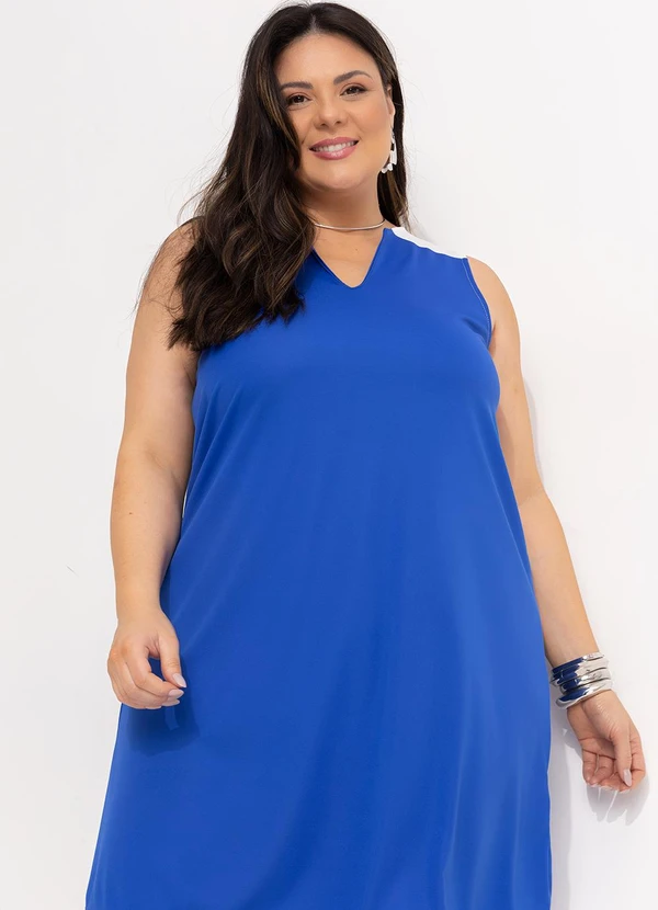 Marguerite - Vestido Azul Bic em Malha 2