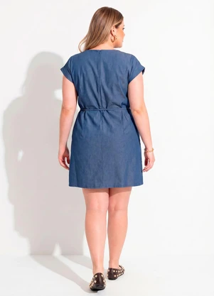 Marguerite - Vestido Azul Escuro Jeans Leve - MARGUERITE