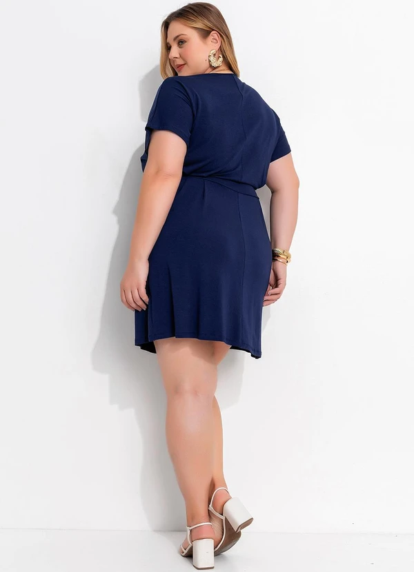 Marguerite - Vestido Azul Marinho em Malha de Viscose 3