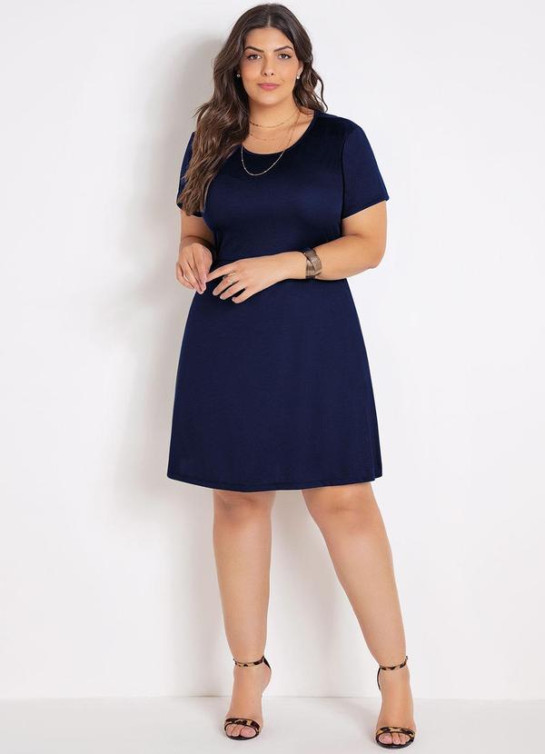 Marguerite - Vestido Azul Marinho em Malha 3