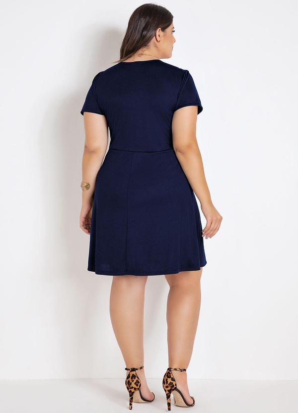 Marguerite - Vestido Azul Marinho em Malha 4