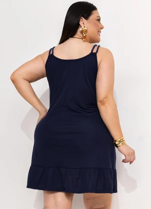 Marguerite - Vestido Azul Marinho em Malha - MARGUERITE