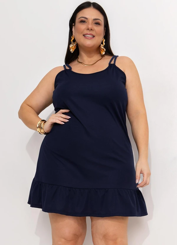 Marguerite - Vestido Azul Marinho em Malha