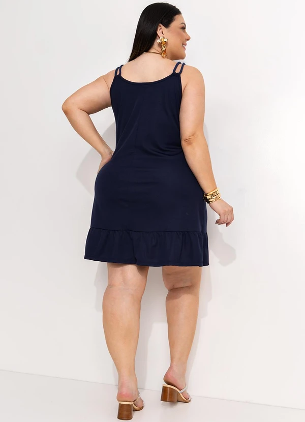 Marguerite - Vestido Azul Marinho em Malha 4