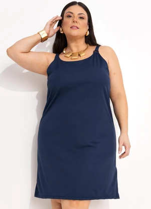 Marguerite - Vestido Azul Marinho em Malha - MARGUERITE