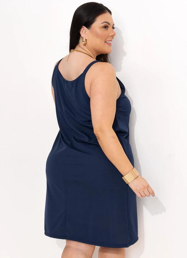 Marguerite - Vestido Azul Marinho em Malha 2