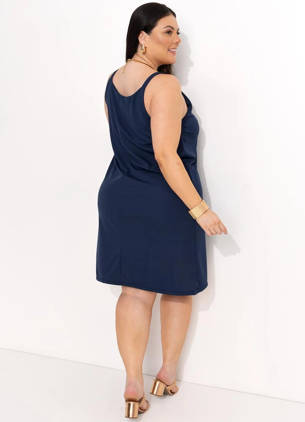 Marguerite - Vestido Azul Marinho em Malha 4